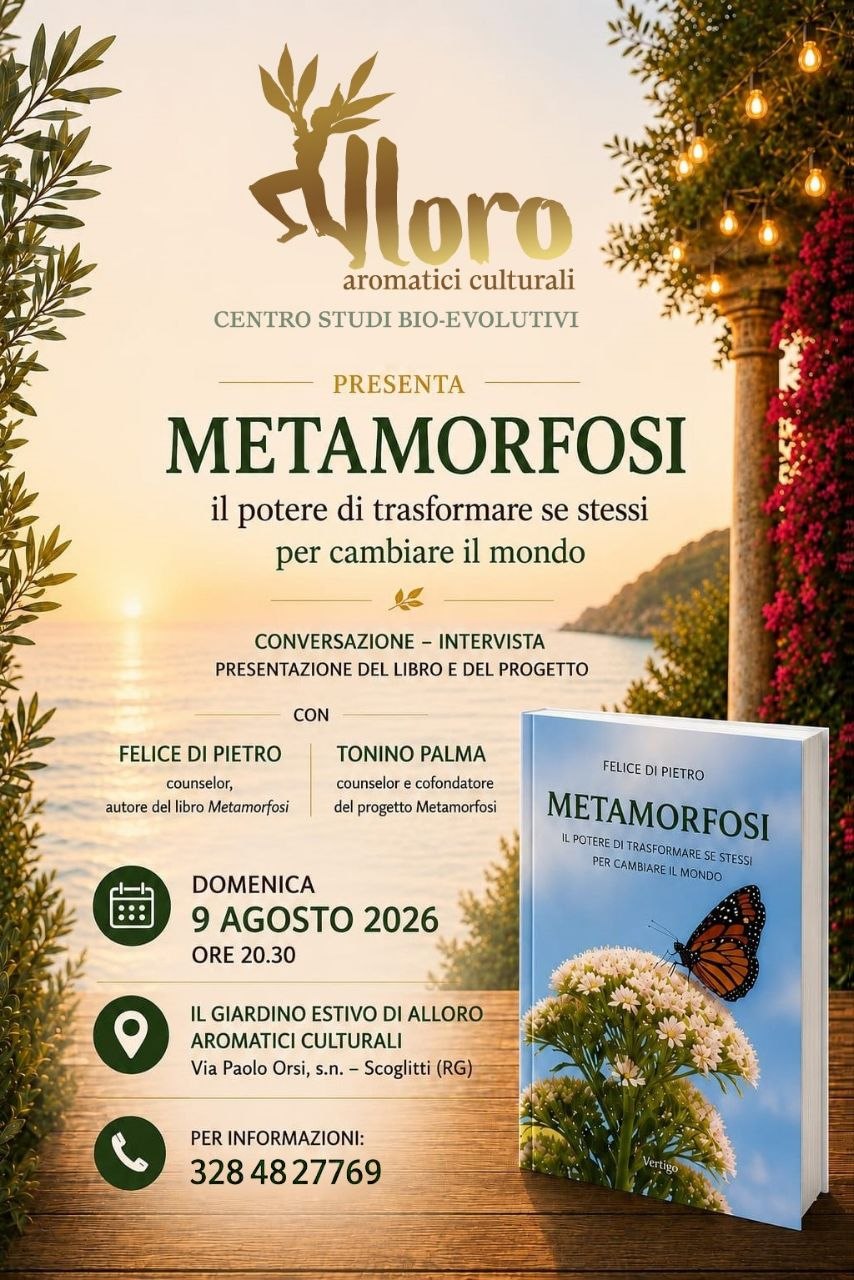 Locandina evento Metamorfosi - Alloro Aromatici Culturali