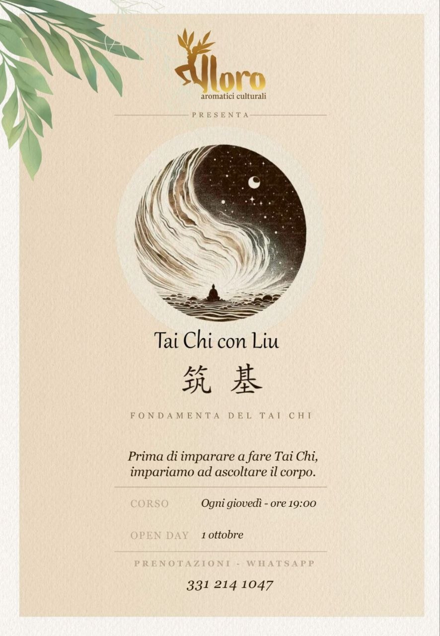 Locandina corso Tai Chi con Liu - Fondamenta del Tai Chi